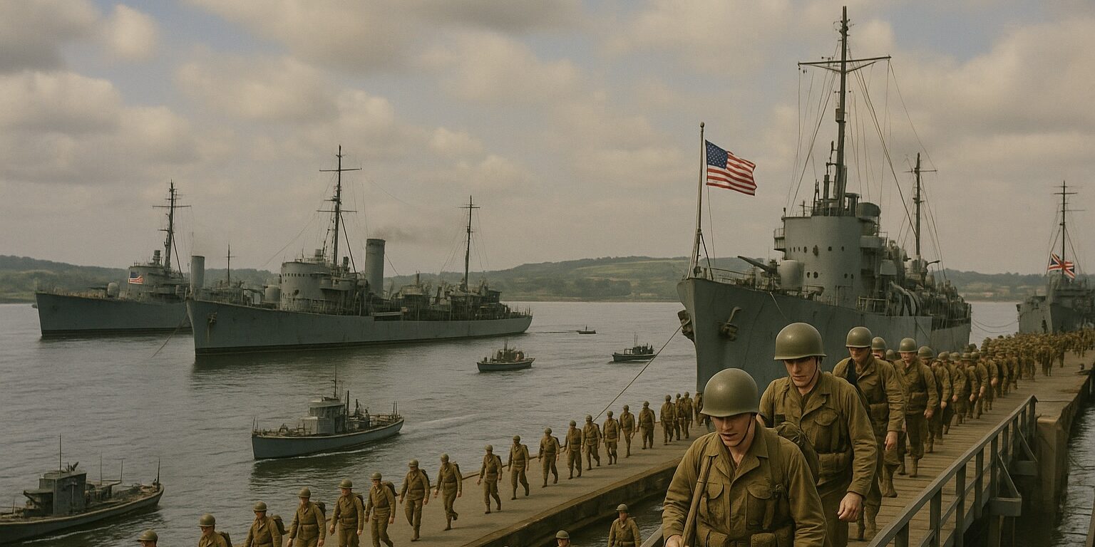 US troops at Foyle (AI)